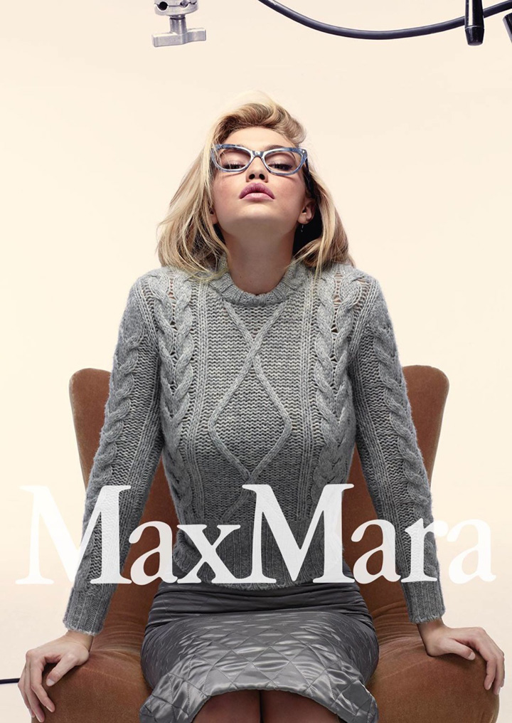 Gigi Hadid 代言Max Mara(麦丝玛拉) 2015秋冬